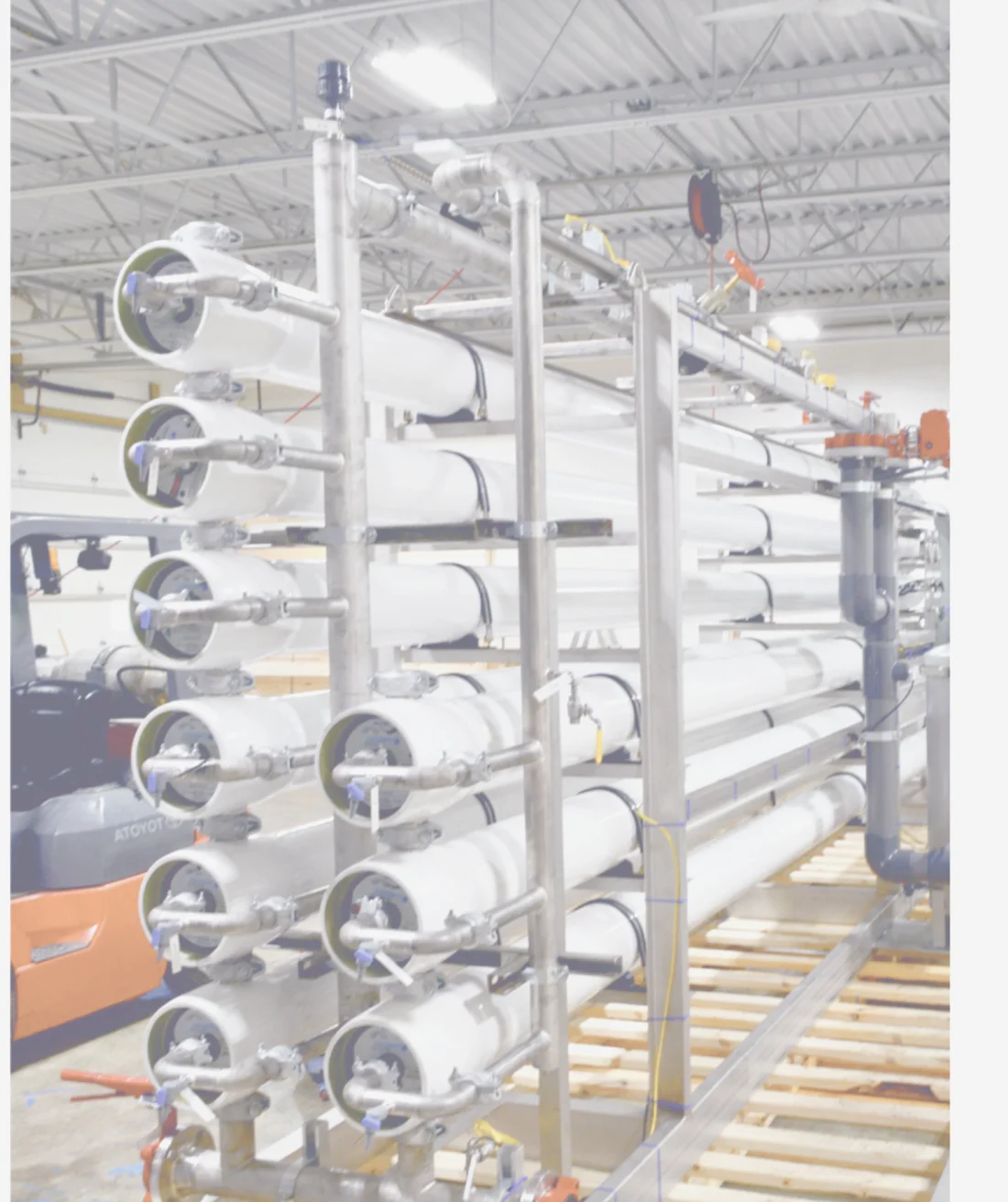 RO membrane skid with DURAMEM elements